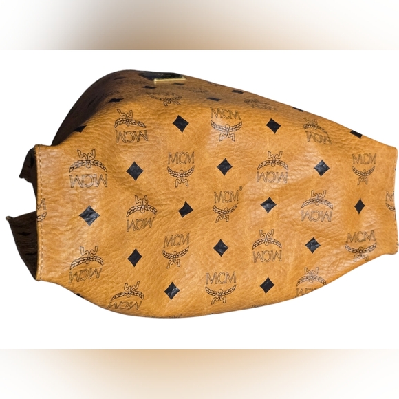 MCM Visetos Leather Vintage Clutch Hand Bag Brown - Picture 11 of 16